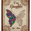 Mom's Love Encapsulated In A Fleece Blanket For Daughter's Birthday