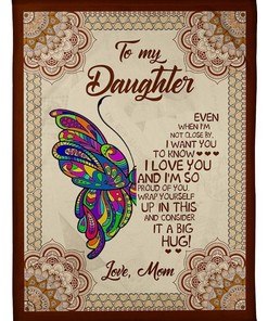 Mom's Love Encapsulated In A Fleece Blanket For Daughter's Birthday