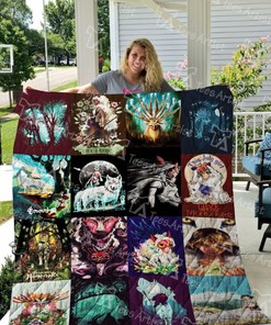 Mononoke Hime Japanese Ghibli Combined Quilt Blanket Anime Bedding Set