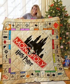 Monopoly Harry Potter Christmas Quilt Blanket for Fans