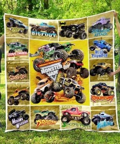 Monster Jam Quilt Bedding Set for Monster Truck Fans