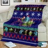 Monsters University Christmas Fleece Blanket Gift For Fan, Premium Comfy Sofa Throw Blanket Gift with Bed Set Twin