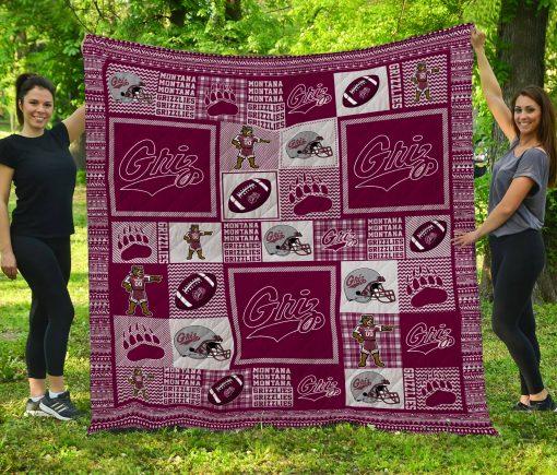 Montana Grizzlies College Pride Quilt Bedding Set