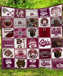 Montana Grizzlies Quilt Blanket for College Sports Fans