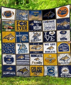 Montana State Bobcats Ncaa Collection Combine Quilt Bedding Set full size