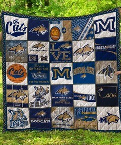 Montana State Bobcats Quilt Blanket - Stay Warm While Supporting your Favorite Team!