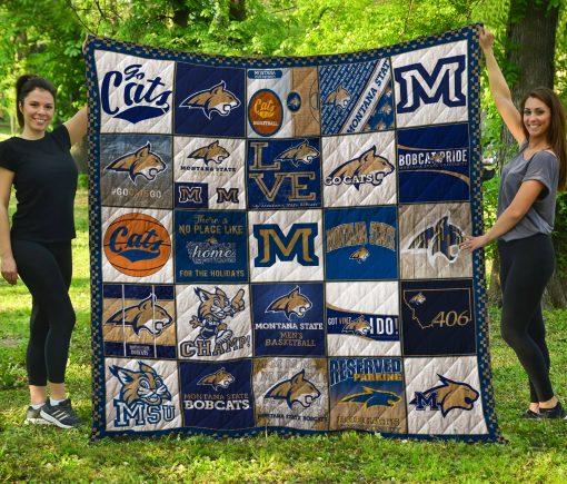 Montana State Bobcats Quilt Blanket - Stay Warm While Supporting your Favorite Team!