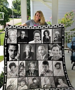 Month Black History Heroes Quilt Blanket - Celebrate Black History with this Customized Quilt