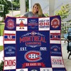 Montral Canadiens Go Habs Go 1909 Collection Quilt Blanket - Ideal for Canadiens Fans