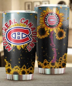 Montreal Canadians NHL Tumbler - Beautiful Sunflower Design - G Fanatics