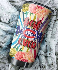 Montreal Canadians NHL Tumbler - Best Mom Ever Tumbler with Enticing Flower Design - G Fanatics