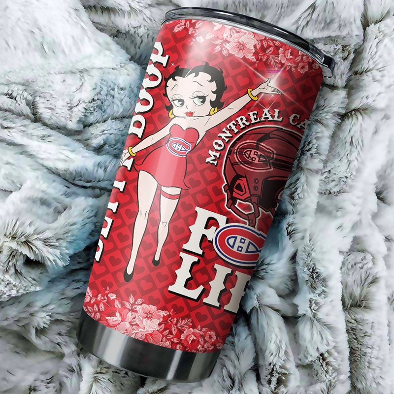 Montreal Canadians NHL Tumbler - Betty Boop Tumbler with Retro Design - G Fanatics