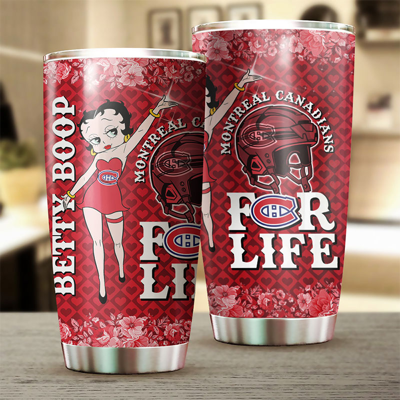 Montreal Canadians NHL Tumbler - Betty Boop Tumbler with Retro Design - G Fanatics - Image 2