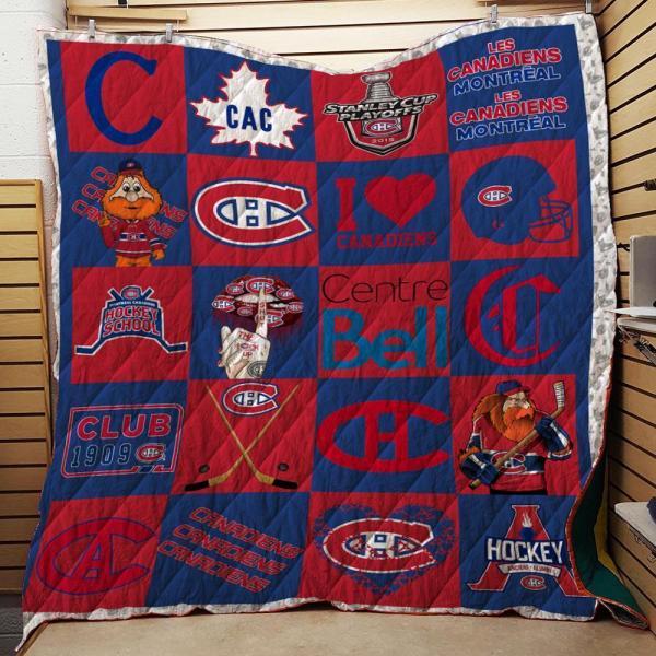 Montreal Canadiens N2809 Quilt Blanket for Hockey Enthusiasts