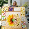 Mother I Love You Mom Quilt Blanket - Show your mom how much you love her with this cozy and heartfelt quilt blanket.