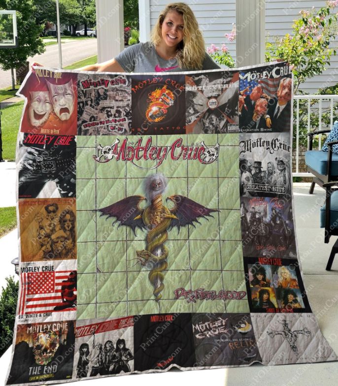 Motley Crue fans! Don't miss out on this limited edition quilt blanket