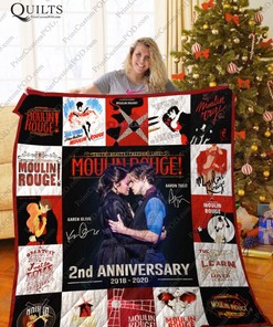 Moulin Rouge The Musical 2nd Anniversary Quilt Blanket Bed Set for Fans