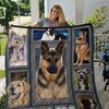 Multiple Cute Dog Faces Great Quilt Bedding Set for Dog Lovers