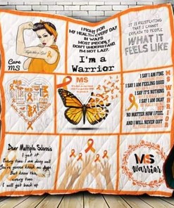 Multiple Sclerosis Awareness Quilt Blanket - Green Ribbon Bedding For Charity