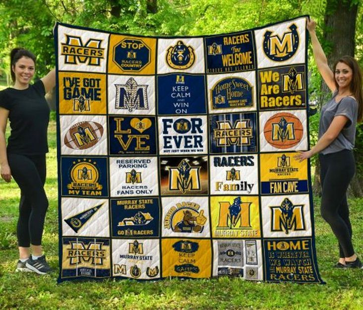 Murray State Racers NCAA Quilted Bedding Set with Comforter and Pillowcases