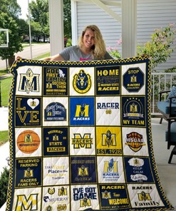 Murray State Racers Ncaa Vintage Quilt Bedding Set with Collected Quilt Blanket
