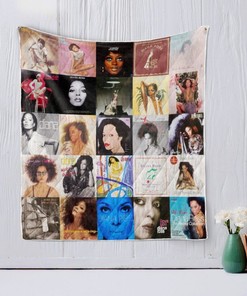 Music Diana Ross Love Quilt Blanket for Music Fans