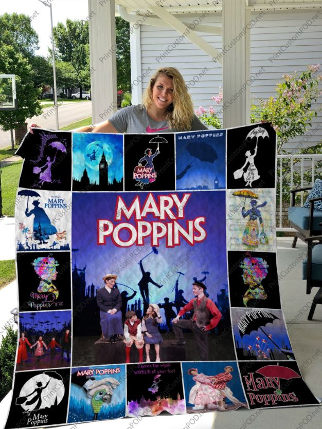 Musical Mary Poppins Collected Quilt Blanket - Musical Mary Poppins Collected Vintage Quilt Bedding Set