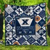 Musketeers Xavier Big X Ncaa Quilt Bedding Set with Soft Quilt Blanket for Fans