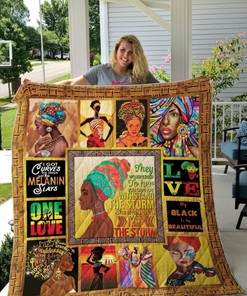 My Black Is So Beautiful Black Girl Inspired Quilt Bedding Set