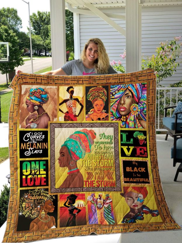 My Black Is So Beautiful Black Girl Inspired Quilt Bedding Set