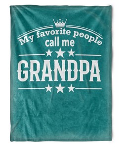 My Favorite People Call Me Grandpa Quilt Bedding Set for Grandparents - A Present Filled with Love and Warmth