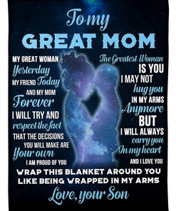 My Great Woman Yesterday Fleece Blanket Bed Set for Girls Best Mothers Day Ideas with Quilt Blanket