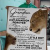 My Little Boy Grandma To Grandson Fleece Blanket Quilt Bedding Set for Grandchildren
