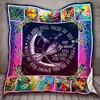 My Mind Still Talks To You But My Soul Knows You Are At Piece Quilt Blanket with Heartfelt Message
