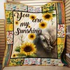 My Sunshine Horse-themed Sunflower Quilt Blanket