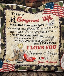 My Wife My Fate: Quilt Bedding Set for Couples with Personalized Blanket
