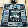 My Wife is My Best Catch Fishing Quilt Blanket for Outdoor Enthusiasts