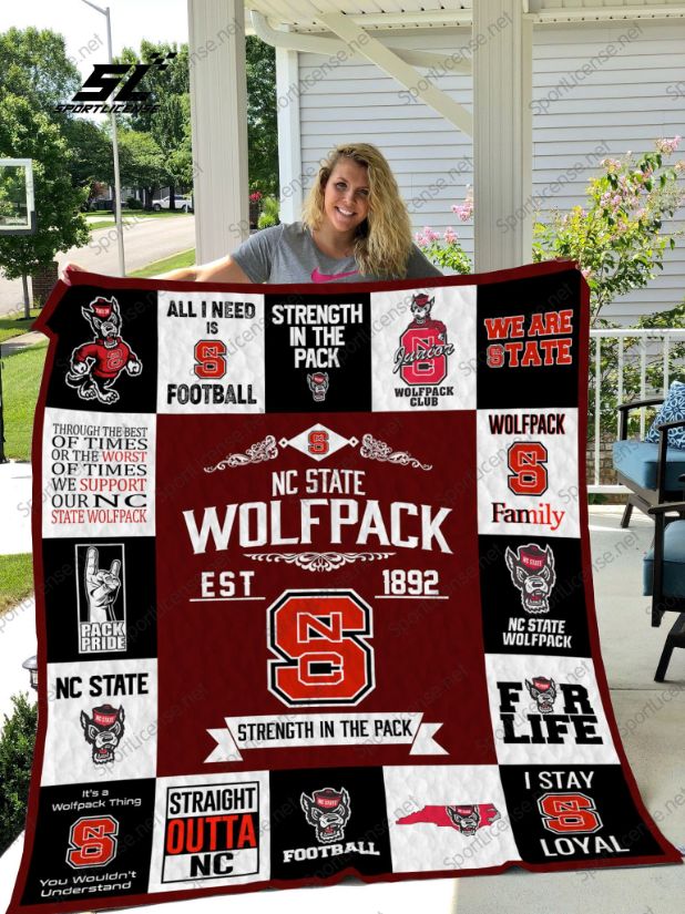 NC State Wolfpack Collection Quilt Blanket - Perfect for Fans