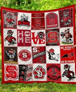 NC State Wolfpack NCAA Quilted Bed Cover for Ultimate Comfort and Style