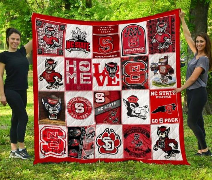 NC State Wolfpack NCAA Quilted Bed Cover for Ultimate Comfort and Style