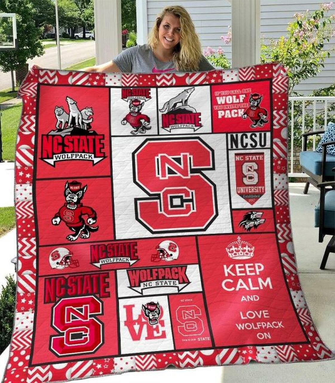N.C. State Wolfpack Ncaa Quilt Bedding Set