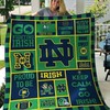 ND Go Irish Notre Dame Fighting Irish Collection Ncaa Quilt Bedding Set - The Perfect Gift for Any Fan