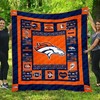 NFL Denver Broncos Quilt Blanket for Football Fans