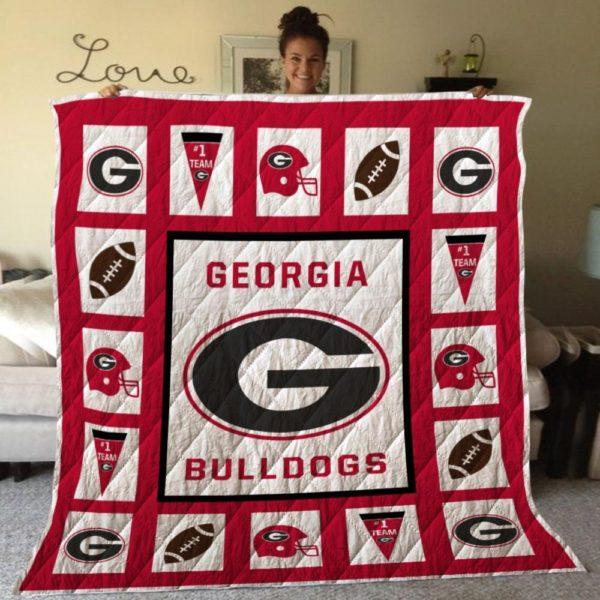 NFL Team Georgia Bulldogs Quilt Blanket - for Fans Everywhere