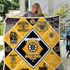NHL Boston Bruins EST 1962 Quilt Blanket - Perfect for Hockey Fans