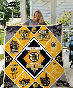 NHL Boston Bruins EST 1962 Quilt Blanket - Perfect for Hockey Fans