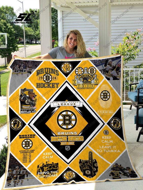 NHL Boston Bruins EST 1962 Quilt Blanket - Perfect for Hockey Fans