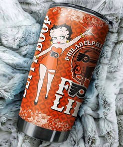 NHL Tumbler Featuring Betty Boop Design for Philadelphia Flyers Fans