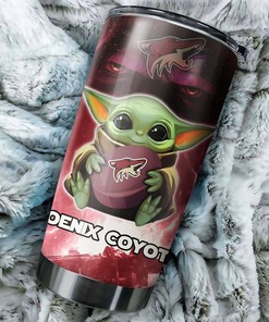 NHL Tumbler for Baby Yoda and Phoenix Coyotes Fans