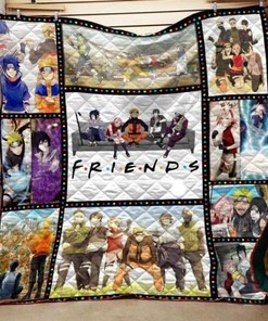 Naruto Friends Quilt Blanket - Soft and Comfy Blanket for Anime Fans